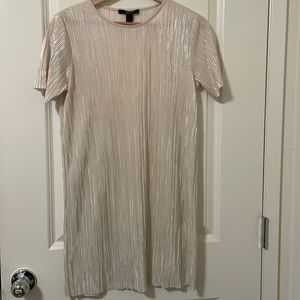 Shimmer metallic Tshirt dress